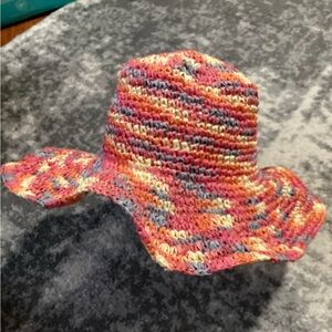 Juicy Couture Women’s Raffia Hat Straw Wide Brim Beach Floppy